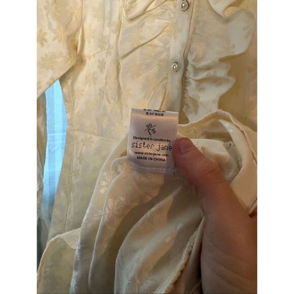 Sister Jane Bridgeton Jacquard Floral Ruffle Dress - Picture 8 of 9